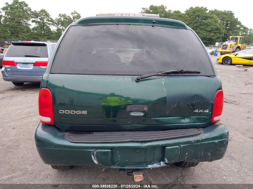 2000 Dodge Durango VIN: 1B4HS28N2YF248037 Lot: 39936220