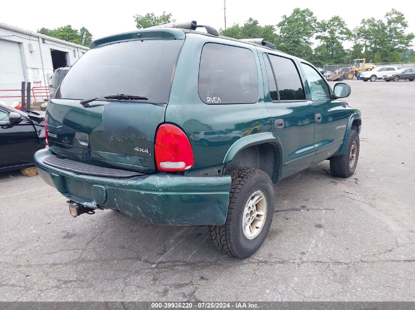 2000 Dodge Durango VIN: 1B4HS28N2YF248037 Lot: 39936220