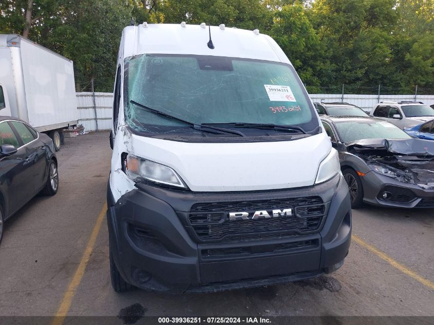 2024 Ram Promaster 2500 Tradesman High Roof 159 Wb W/Pass Seat VIN: 3C6LRVDG2RE119767 Lot: 39936251