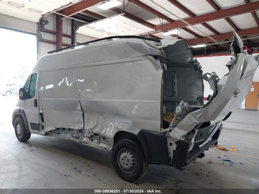 2024 Ram Promaster 2500 Tradesman High Roof 159 Wb W/Pass Seat VIN: 3C6LRVDG2RE119767 Lot: 39936251