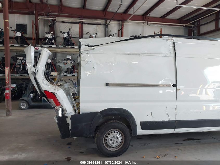 2024 Ram Promaster 2500 Tradesman High Roof 159 Wb W/Pass Seat VIN: 3C6LRVDG2RE119767 Lot: 39936251