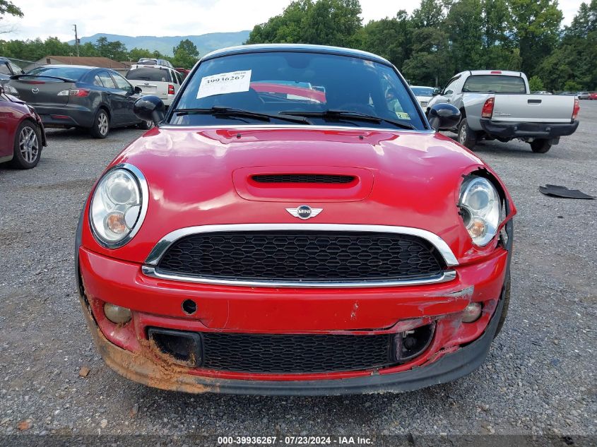 2012 Mini Cooper S VIN: WMWSX3C58CT155571 Lot: 39936267