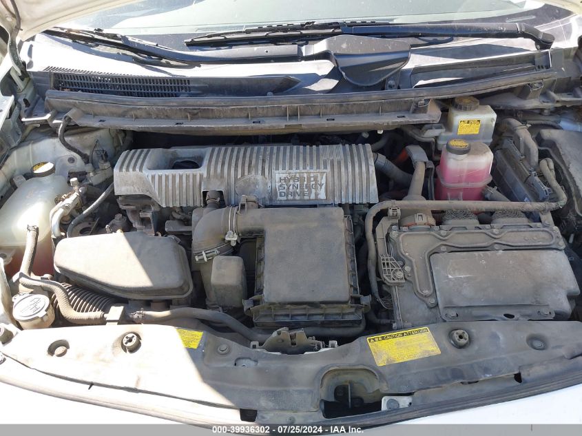 2010 Toyota Prius Iv VIN: JTDKN3DU9A0119997 Lot: 39936302