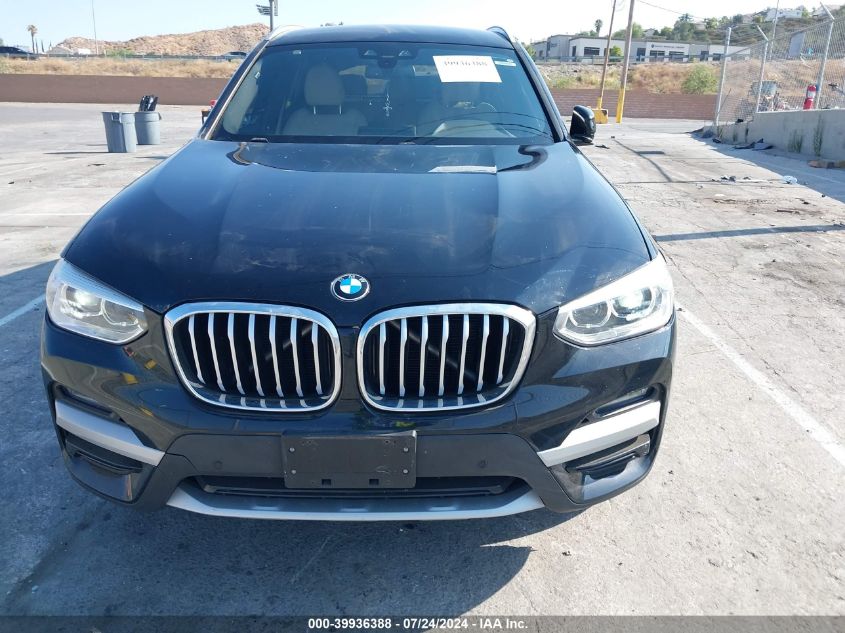 2021 BMW X3 Sdrive30I VIN: 5UXTY3C0XM9E02257 Lot: 39936388