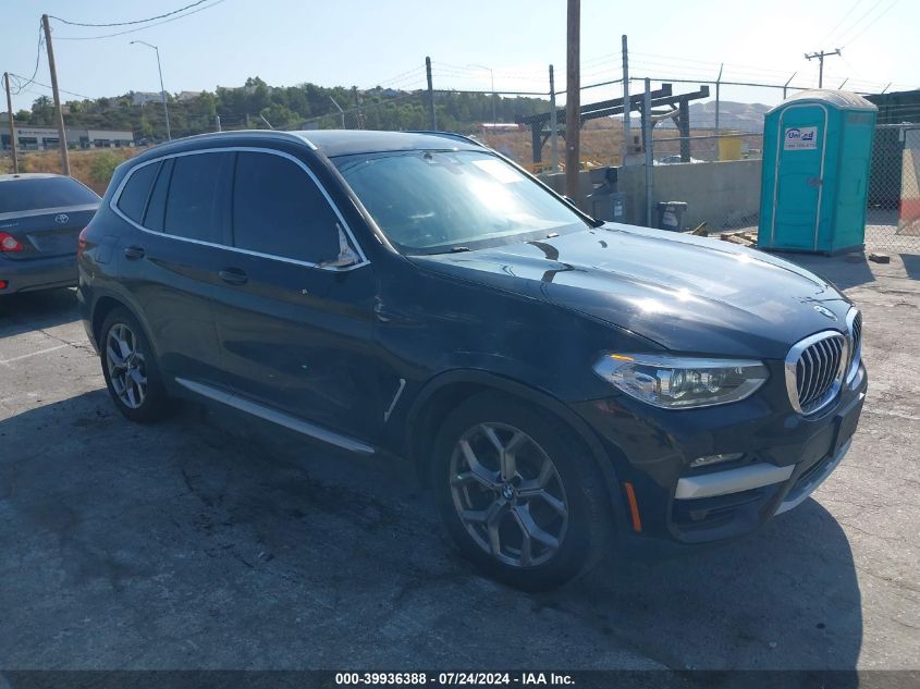 2021 BMW X3 Sdrive30I VIN: 5UXTY3C0XM9E02257 Lot: 39936388