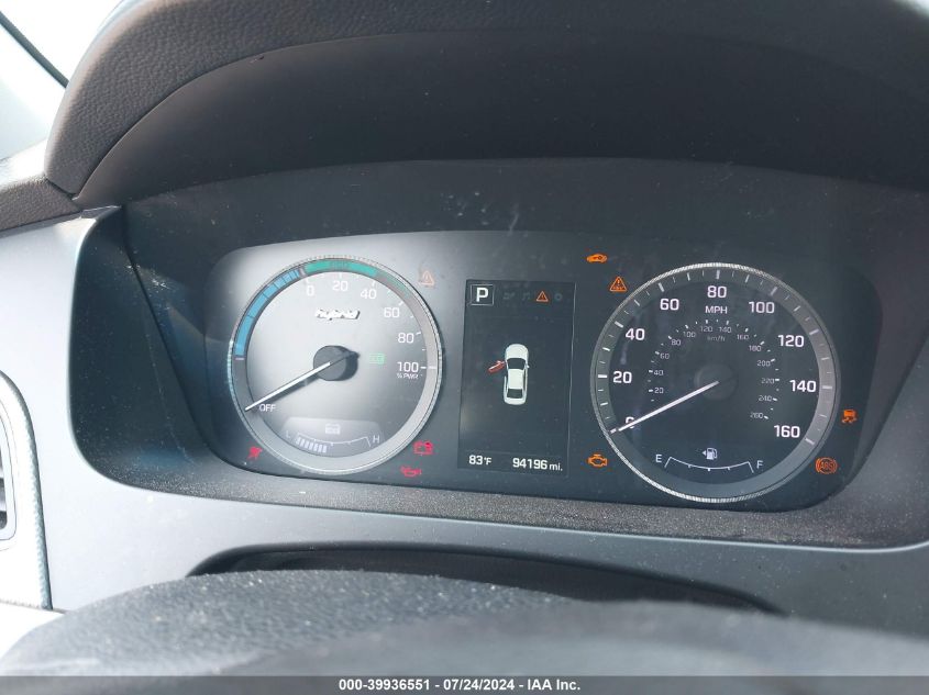 2016 Hyundai Sonata Hybrid Se VIN: KMHE24L19GA010988 Lot: 39936551