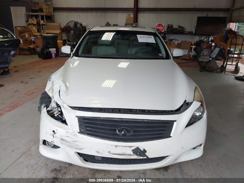 2012 Infiniti G37X VIN: JN1CV6EL2CM472933 Lot: 39936589