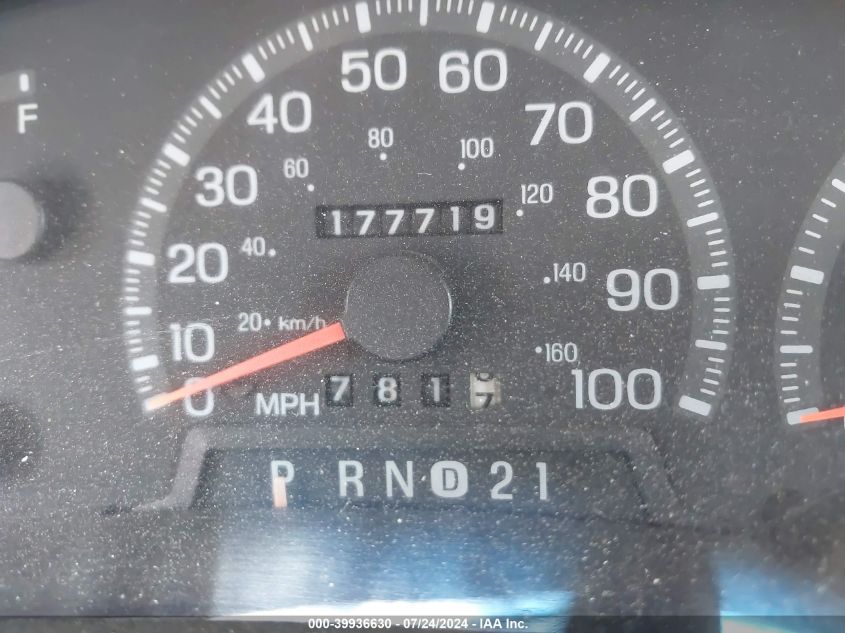 1998 Ford F-150 Lariat/Standard/Xl/Xlt VIN: 1FTZX18W7WNA27807 Lot: 39936630