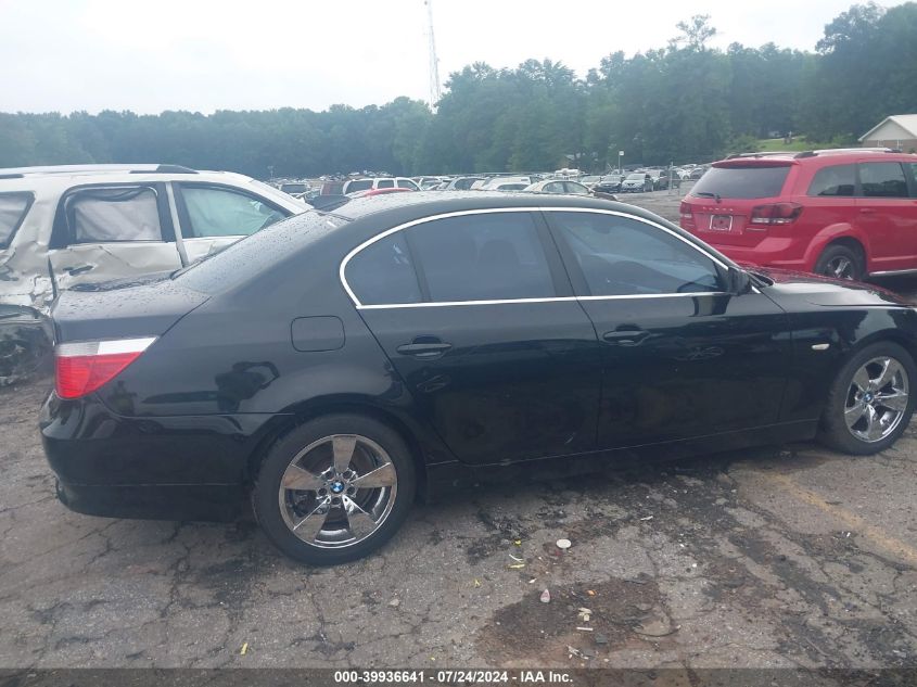 2007 BMW 530I VIN: WBANE73537CM44261 Lot: 39936641