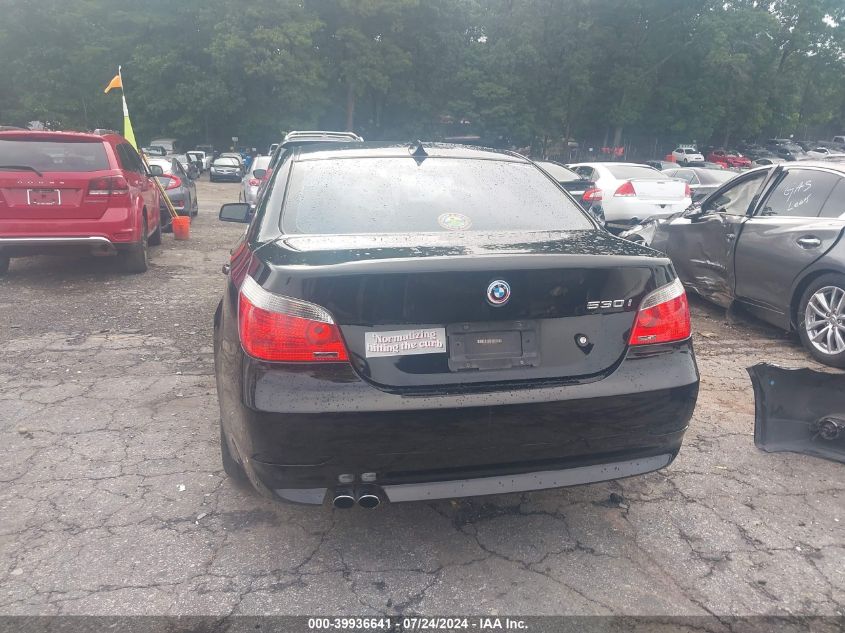 2007 BMW 530I VIN: WBANE73537CM44261 Lot: 39936641