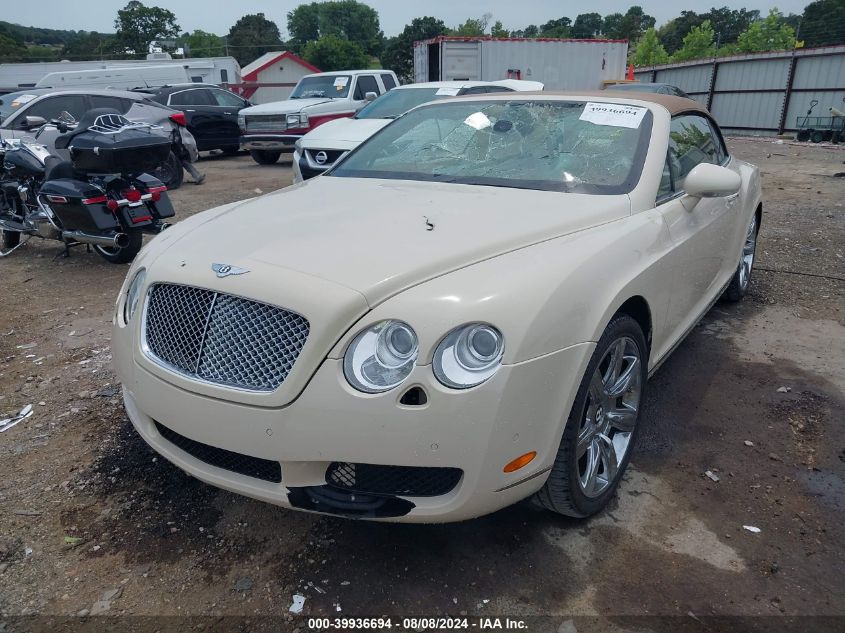 2008 Bentley Continental Gtc VIN: SCBDR33W18C051898 Lot: 39936694