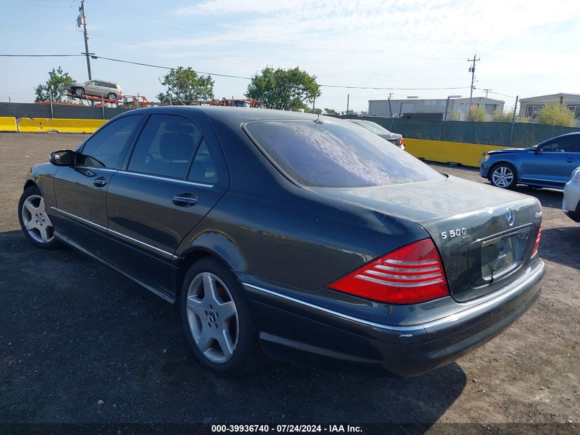2003 Mercedes-Benz S 500 4Matic VIN: WDBNG84J63A325316 Lot: 39936740