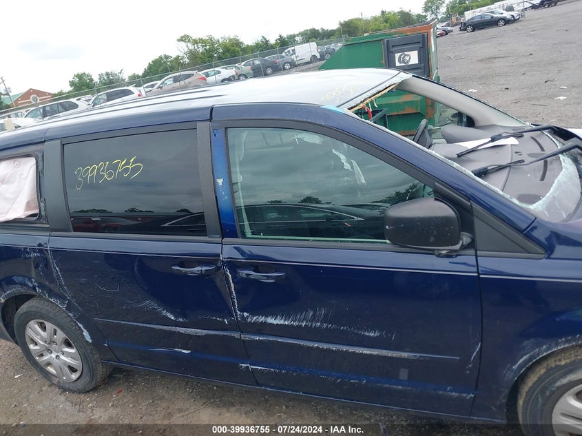 2014 DODGE GRAND CARAVAN SE - 2C4RDGBG7ER104884