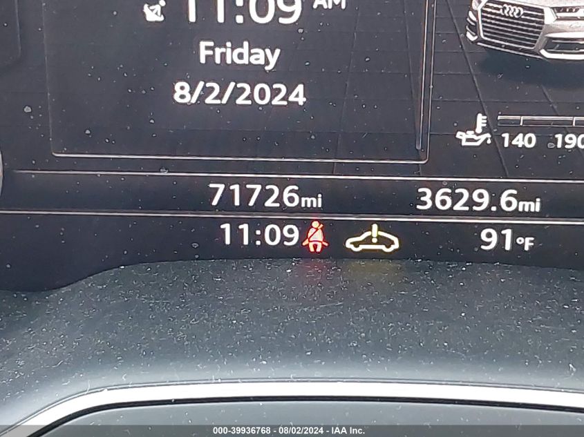 2018 Audi Q7 3.0T Premium VIN: WA1VAAF76JD023073 Lot: 39936768