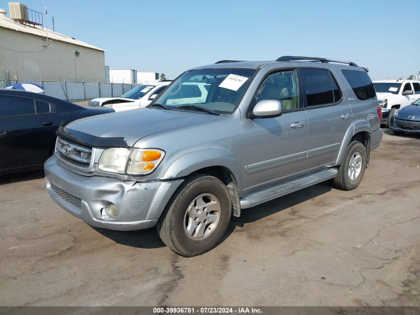2001 Toyota Sequoia Limited V8 VIN: 5TDBT48A41S032422 Lot: 39936781