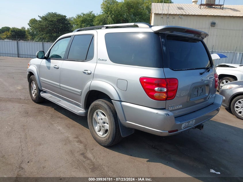 2001 Toyota Sequoia Limited V8 VIN: 5TDBT48A41S032422 Lot: 39936781