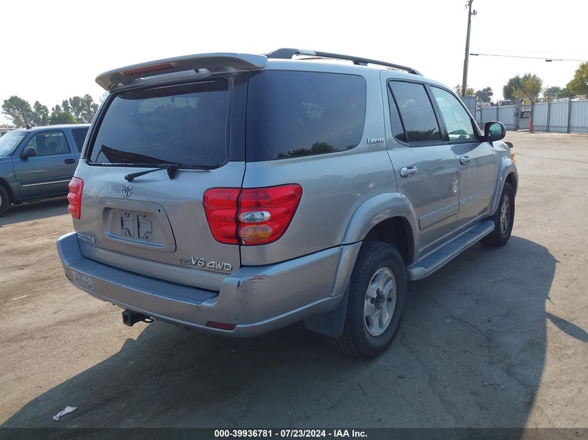 2001 Toyota Sequoia Limited V8 VIN: 5TDBT48A41S032422 Lot: 39936781