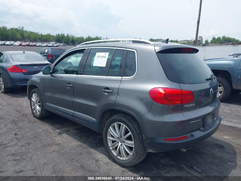 2015 Volkswagen Tiguan Sel VIN: WVGBV7AX7FW501497 Lot: 39936840