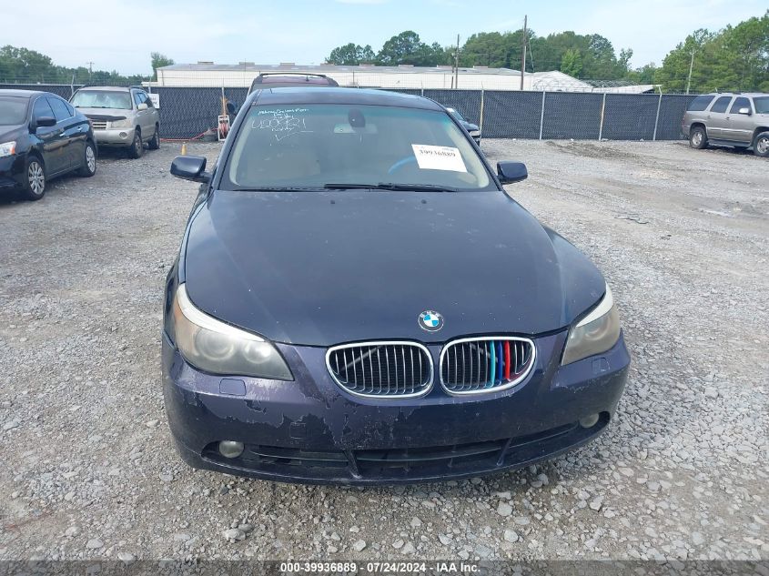 2006 BMW 530Xi VIN: WBANF73546CU20921 Lot: 39936889