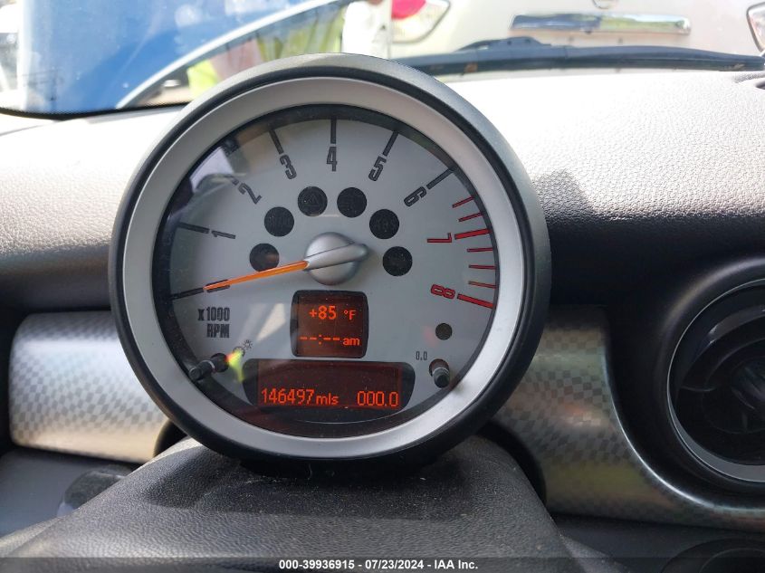 2007 Mini Cooper S S VIN: WMWMF73597TL90831 Lot: 39936915