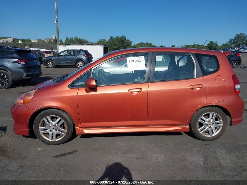 2008 Honda Fit Sport VIN: JHMGD386X8S029386 Lot: 39936924