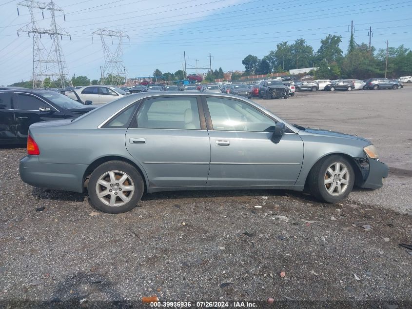 2002 Toyota Avalon Xls VIN: 4T1BF28B12U213183 Lot: 39936936