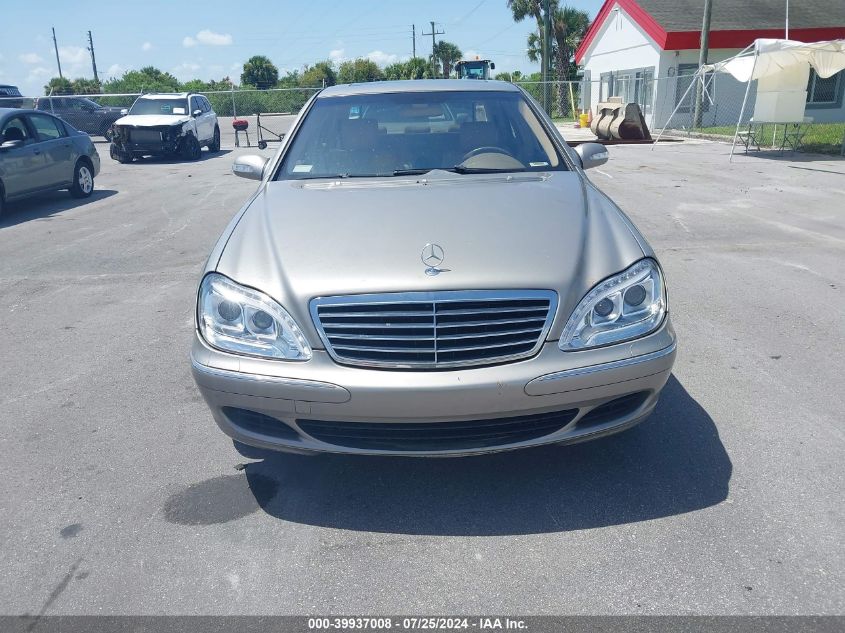 2003 Mercedes-Benz S 430 430 VIN: WDBNG70J63A354637 Lot: 39937008