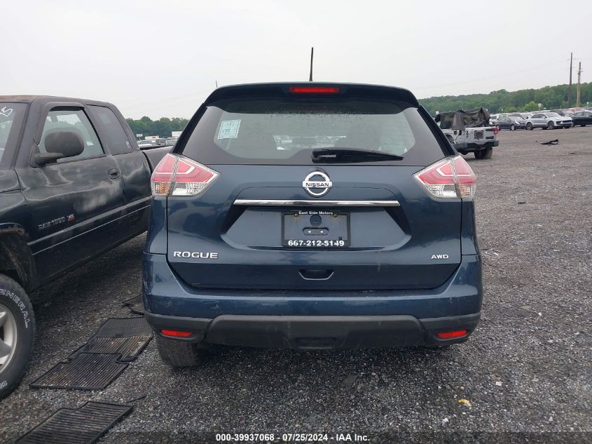 2015 Nissan Rogue S VIN: KNMAT2MV1FP540387 Lot: 39937068