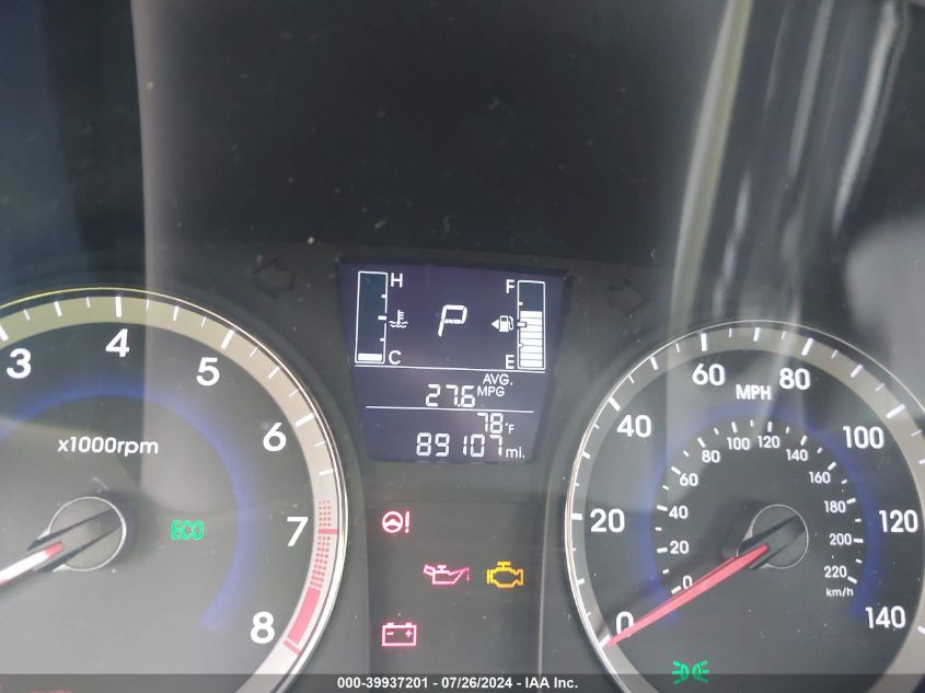 2015 Hyundai Accent Gls VIN: KMHCT4AE1FU792176 Lot: 39937201