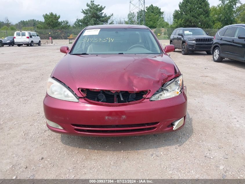 2003 Toyota Camry Xle V6 VIN: 4T1BF30K33U039748 Lot: 39937394