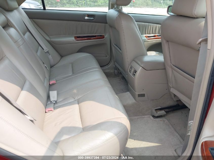 2003 Toyota Camry Xle V6 VIN: 4T1BF30K33U039748 Lot: 39937394