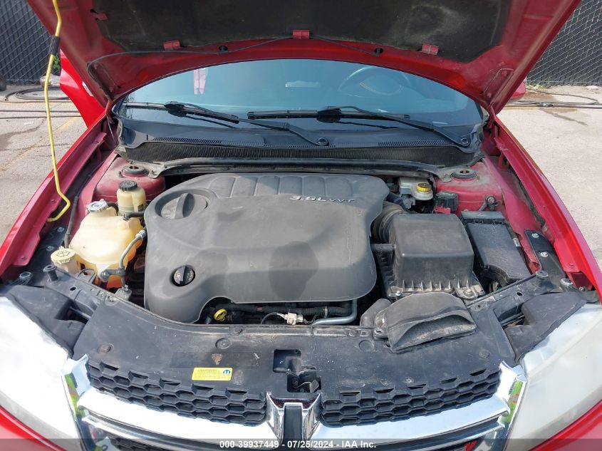 2012 Dodge Avenger Sxt Plus VIN: 1C3CDZEG5CN234187 Lot: 39937449