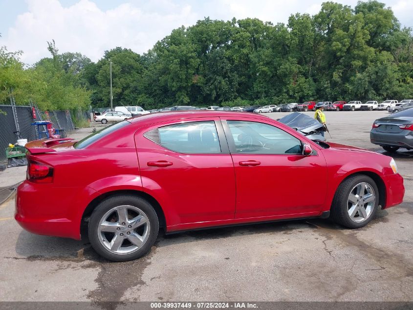 2012 Dodge Avenger Sxt Plus VIN: 1C3CDZEG5CN234187 Lot: 39937449