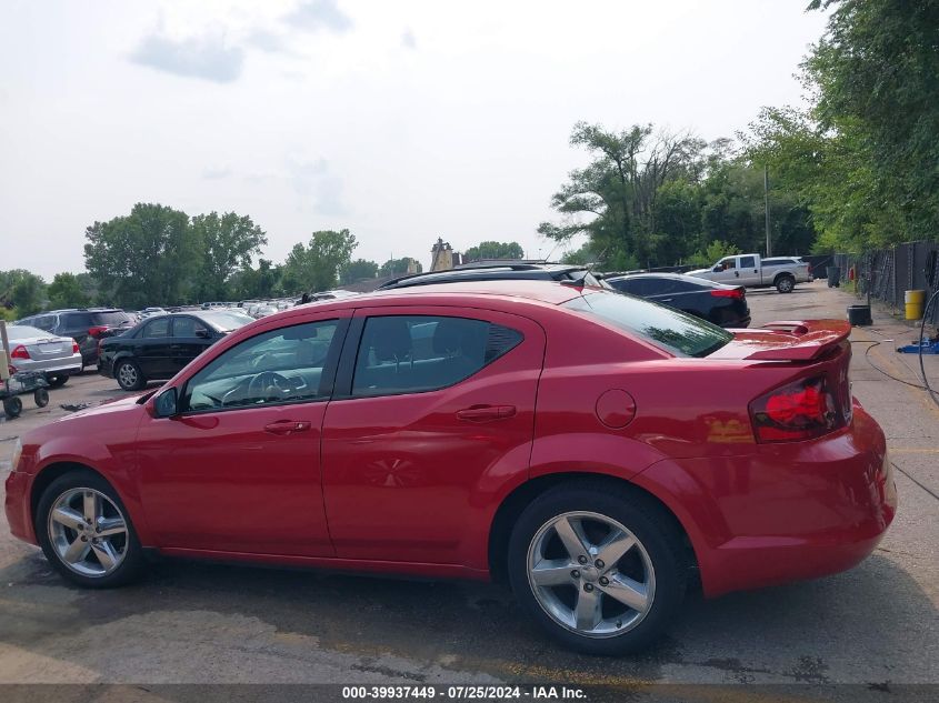 2012 Dodge Avenger Sxt Plus VIN: 1C3CDZEG5CN234187 Lot: 39937449