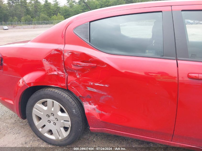 2014 Dodge Avenger Se VIN: 1C3CDZAB3EN133596 Lot: 39937454