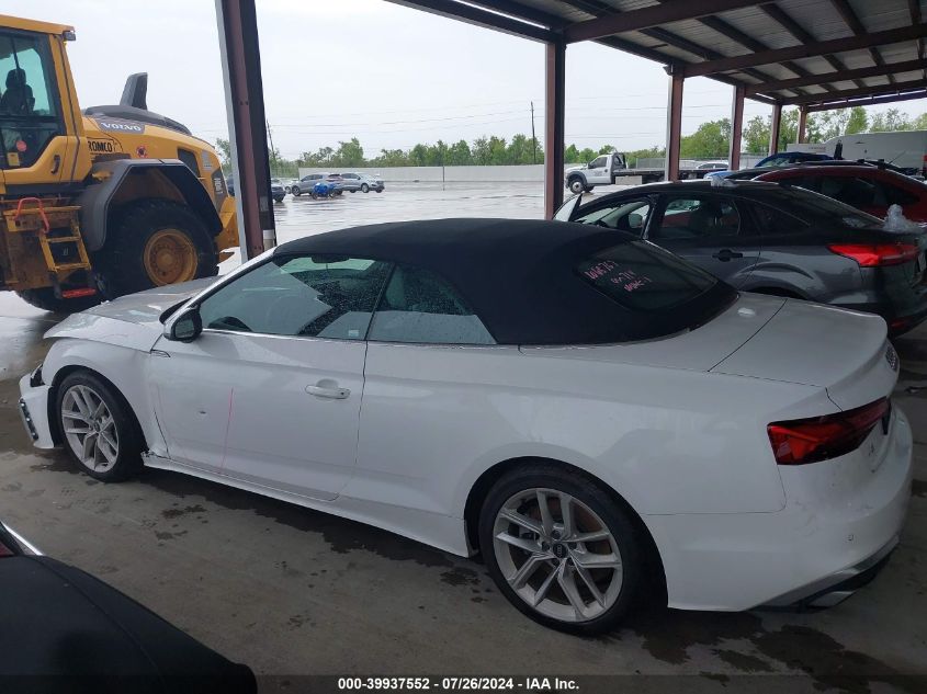 2023 Audi A5 Cabriolet Premium Plus 45 VIN: WAU4AGF58PN002440 Lot: 39937552