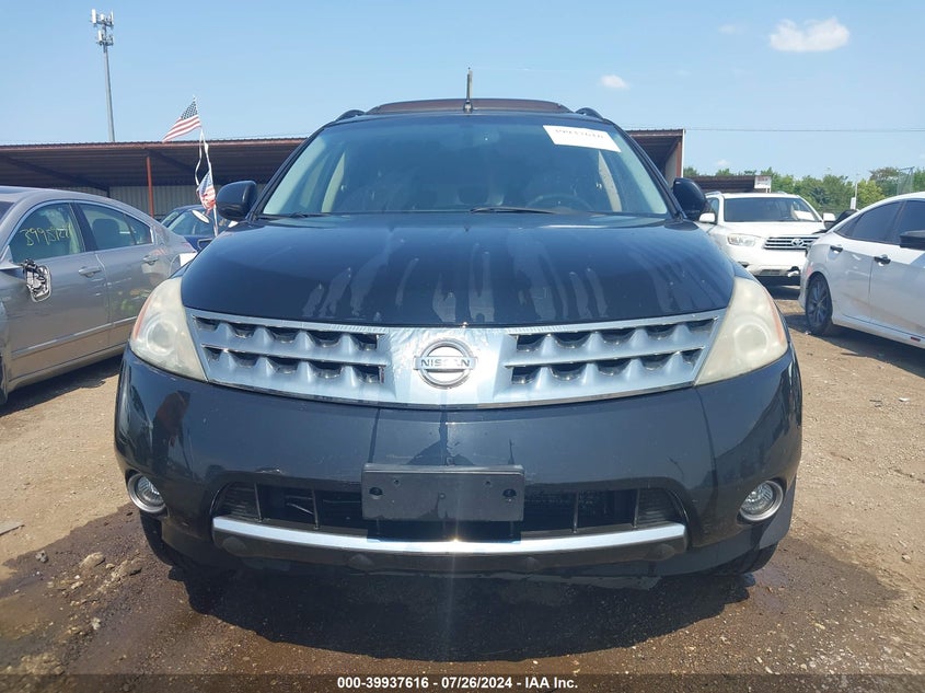 2007 Nissan Murano Sl VIN: JN8AZ08W37W615883 Lot: 39937616