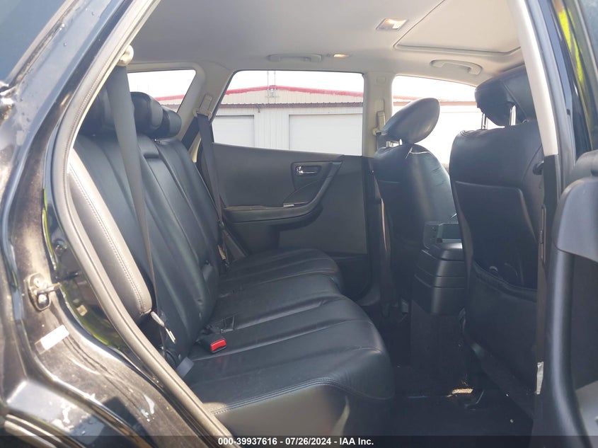 2007 Nissan Murano Sl VIN: JN8AZ08W37W615883 Lot: 39937616