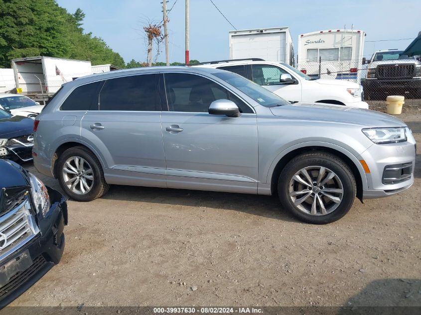 2017 Audi Q7 3.0T Premium VIN: WA1AAAF76HD022207 Lot: 39937630