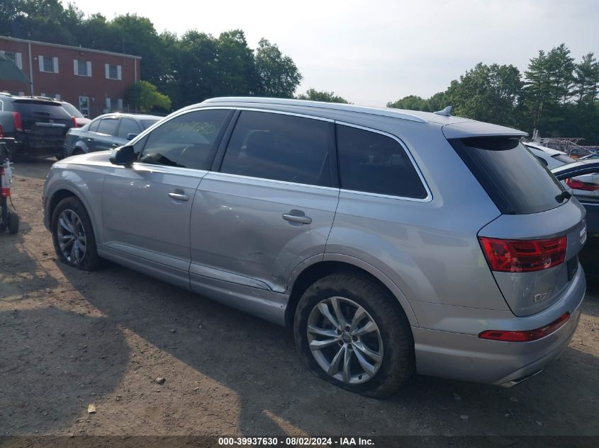 2017 Audi Q7 3.0T Premium VIN: WA1AAAF76HD022207 Lot: 39937630