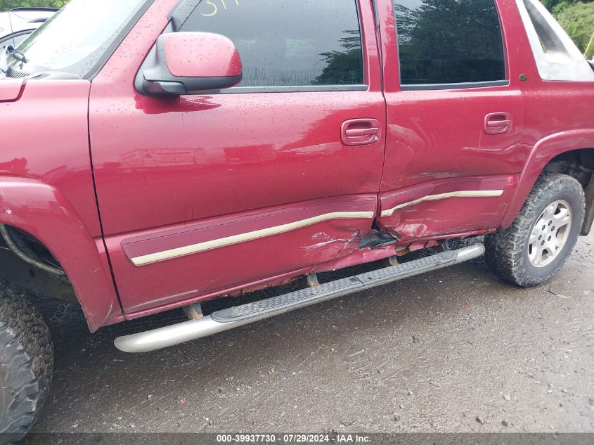 2005 Chevrolet Avalanche 1500 Z71 VIN: 3GNEK12Z25G269208 Lot: 39937730