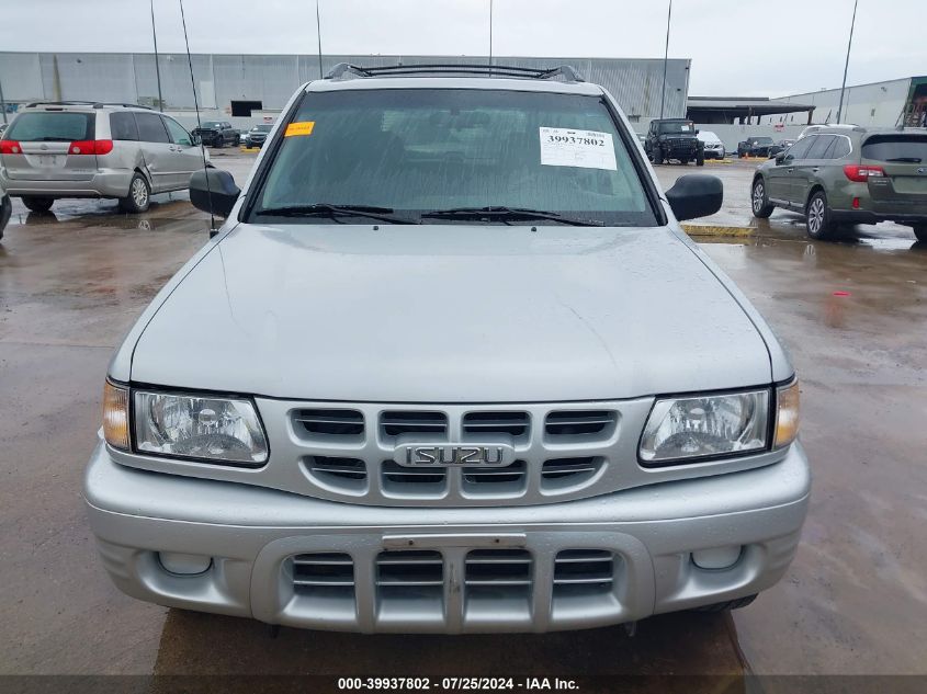 2002 Isuzu Rodeo Ls 3.2L V6/Lse 3.2L V6/S 3.2L V6 VIN: 4S2CK58W124310798 Lot: 39937802