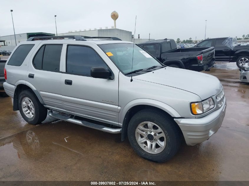 2002 Isuzu Rodeo Ls 3.2L V6/Lse 3.2L V6/S 3.2L V6 VIN: 4S2CK58W124310798 Lot: 39937802