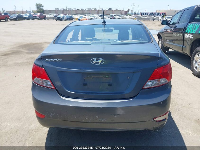 2012 Hyundai Accent Gls VIN: KMHCT4AE6CU201237 Lot: 39937915