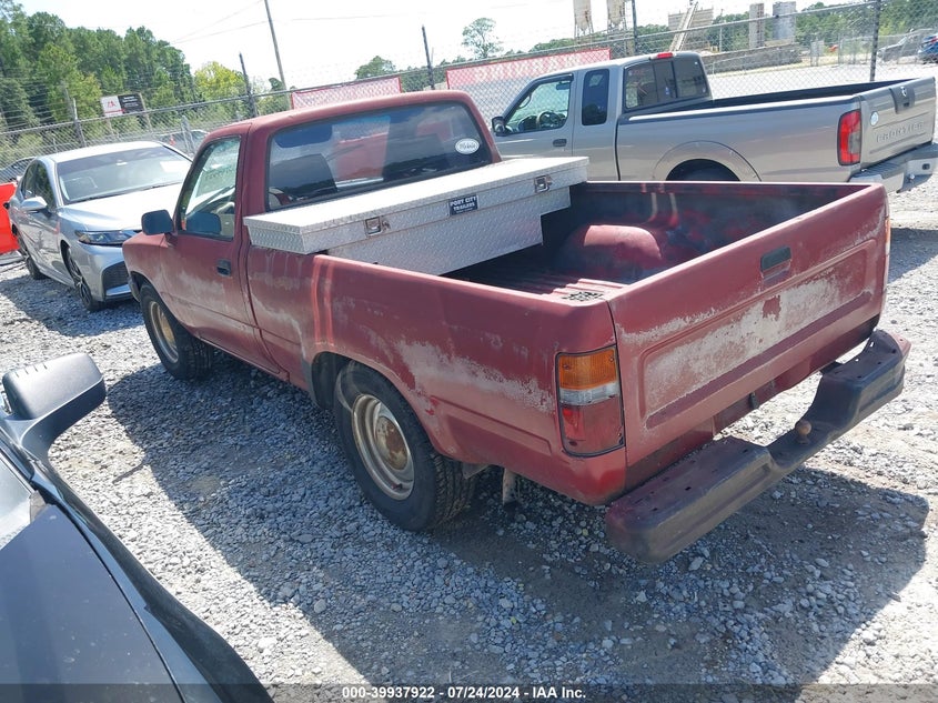 1992 Toyota Pickup 1/2 Ton Short Wheelbase VIN: JT4RN81A4N0104044 Lot: 39937922