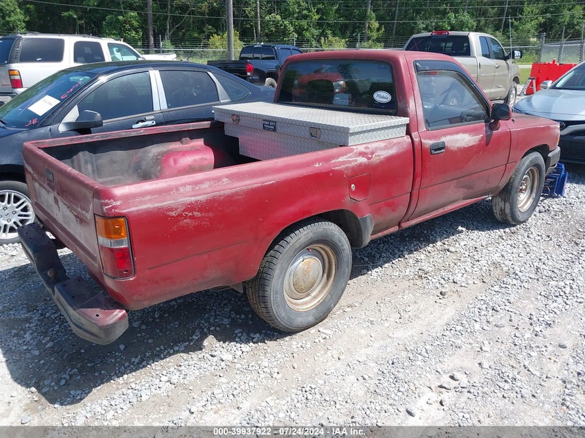 1992 Toyota Pickup 1/2 Ton Short Wheelbase VIN: JT4RN81A4N0104044 Lot: 39937922