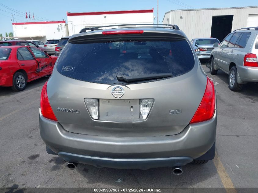 2004 Nissan Murano Sl/Se VIN: JN8AZ08T64W210750 Lot: 39937987