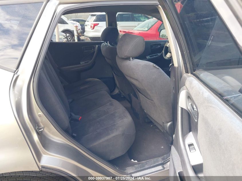 2004 Nissan Murano Sl/Se VIN: JN8AZ08T64W210750 Lot: 39937987