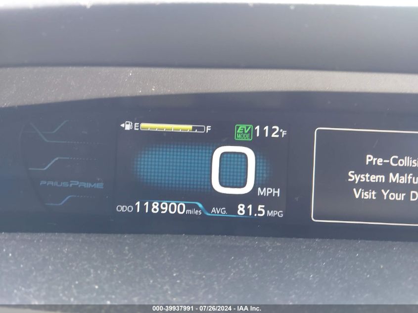 2017 Toyota Prius Prime Premium VIN: JTDKARFP1H3004664 Lot: 39937991