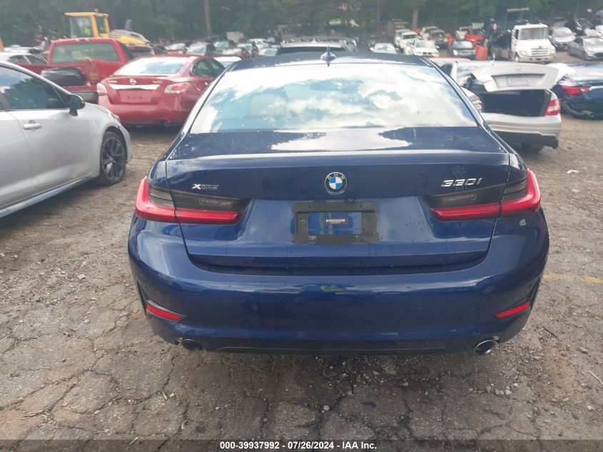 2020 BMW 330I xDrive VIN: 3MW5R7J09L8B41109 Lot: 39937992